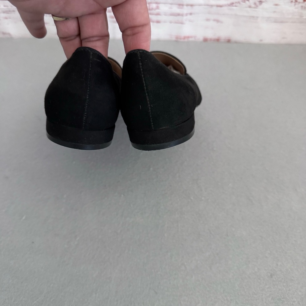 Madden Girl Black Tailored Loafer Flats - Picture 7 of 9